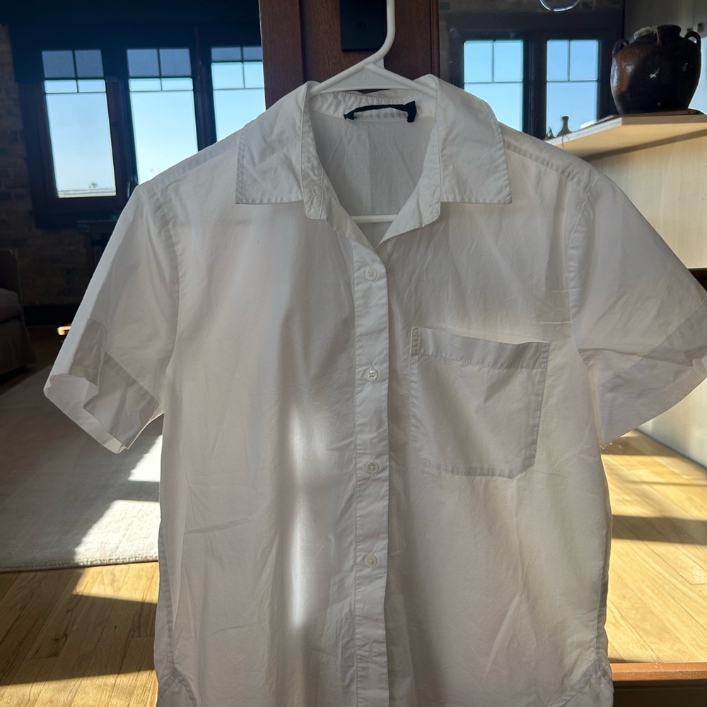 Jenni Kayne White Casual Button Down Shirt